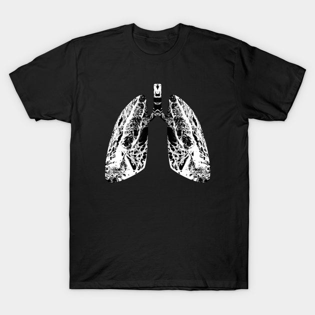 Marble human lungs T-Shirt by AnnArtshock